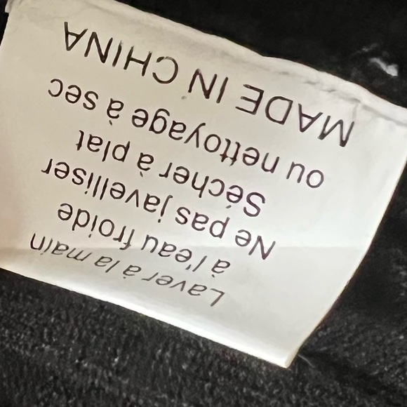 Ribbed zip up long sleeve sweater scallop hem mock neck beaded embellishments * - Picture 11 of 11